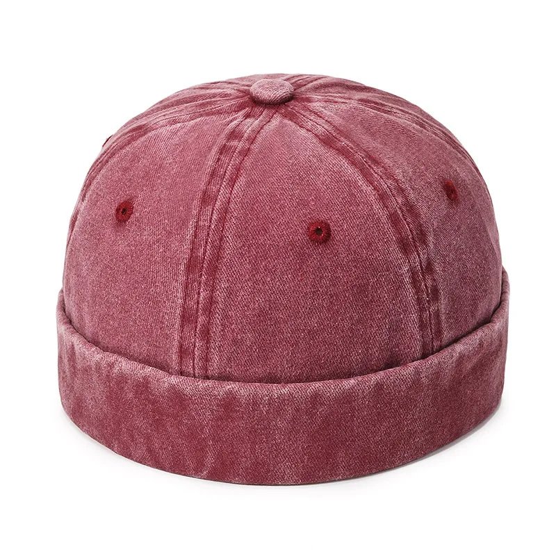 Vintage Men's Summer Cotton Brimless Skullies Cap Street Portable Docker Hats Multipurpose Beanie Hat Hip Hop Hats Japanese INS Vintage Men's Summer Cotton Brimless Skullies Cap Street Portable Docker Hats Multipurpose Beanie Hat Hip Hop Hats Japanese INS