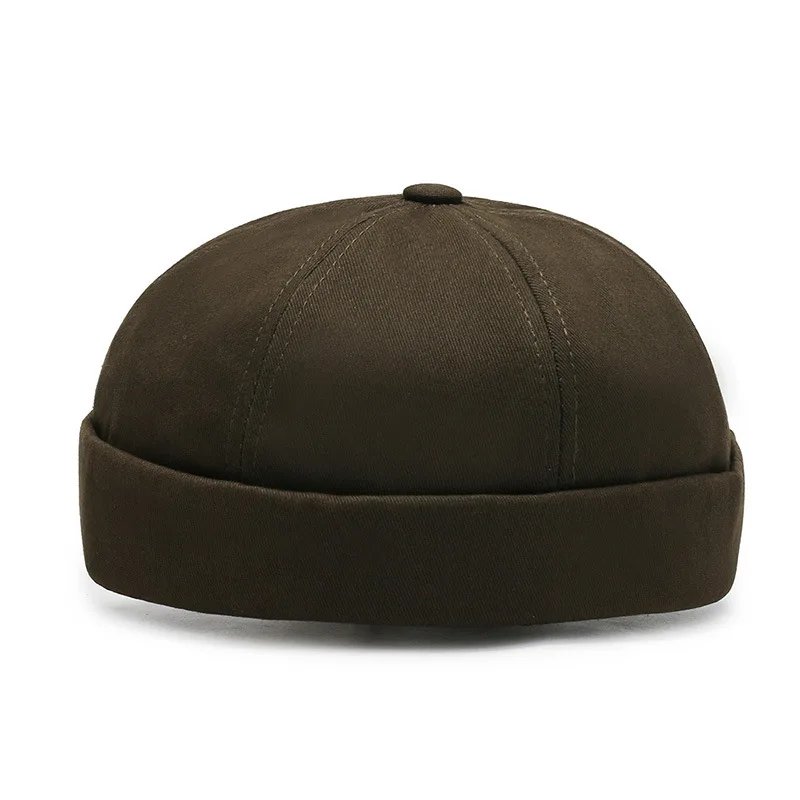 Vintage Men's Summer Cotton Brimless Skullies Cap Street Portable Docker Hats Multipurpose Beanie Hat Hip Hop Hats Japanese INS Vintage Men's Summer Cotton Brimless Skullies Cap Street Portable Docker Hats Multipurpose Beanie Hat Hip Hop Hats Japanese INS