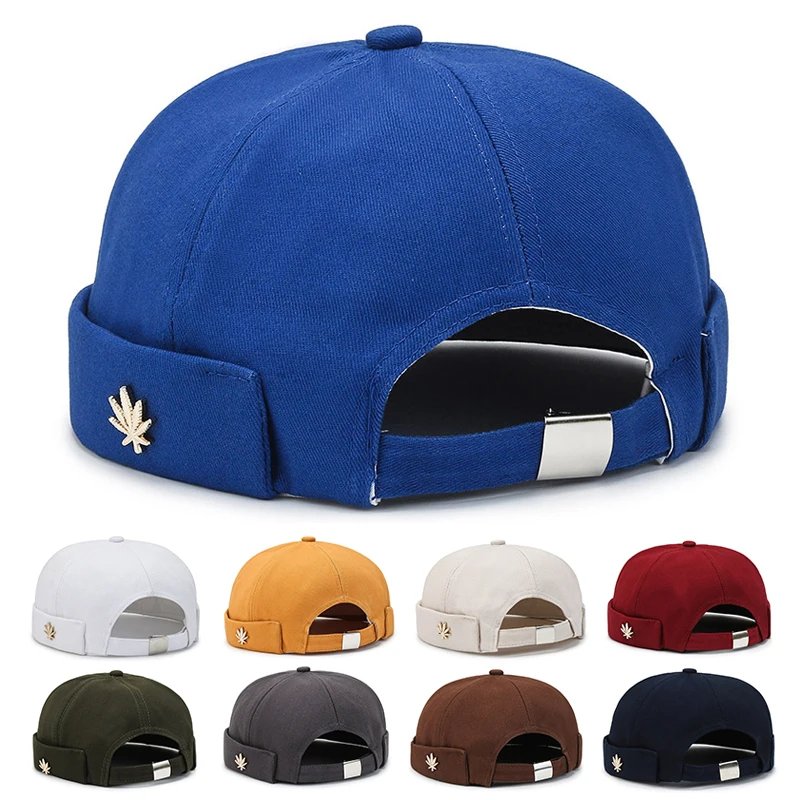 Vintage Men's Summer Cotton Brimless Skullies Cap Street Portable Docker Hats Multipurpose Beanie Hat Hip Hop Hats Japanese INS Vintage Men's Summer Cotton Brimless Skullies Cap Street Portable Docker Hats Multipurpose Beanie Hat Hip Hop Hats Japanese INS