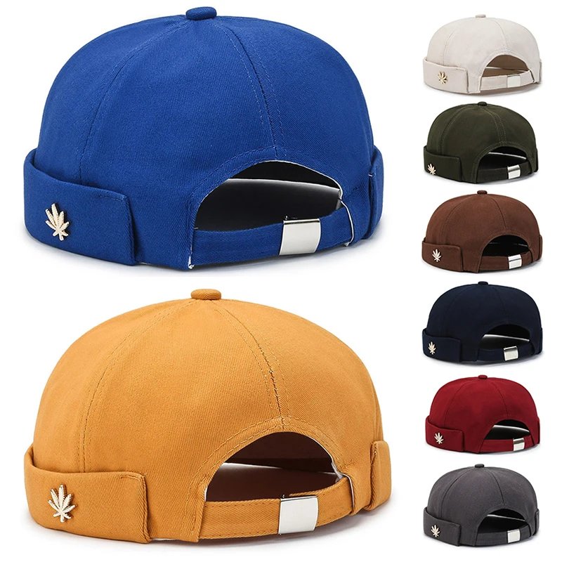 Vintage Men's Summer Cotton Brimless Skullies Cap Street Portable Docker Hats Multipurpose Beanie Hat Hip Hop Hats Japanese INS Vintage Men's Summer Cotton Brimless Skullies Cap Street Portable Docker Hats Multipurpose Beanie Hat Hip Hop Hats Japanese INS