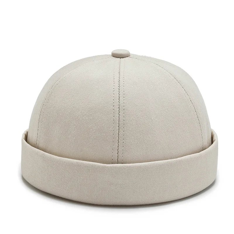 Vintage Men's Summer Cotton Brimless Skullies Cap Street Portable Docker Hats Multipurpose Beanie Hat Hip Hop Hats Japanese INS Vintage Men's Summer Cotton Brimless Skullies Cap Street Portable Docker Hats Multipurpose Beanie Hat Hip Hop Hats Japanese INS