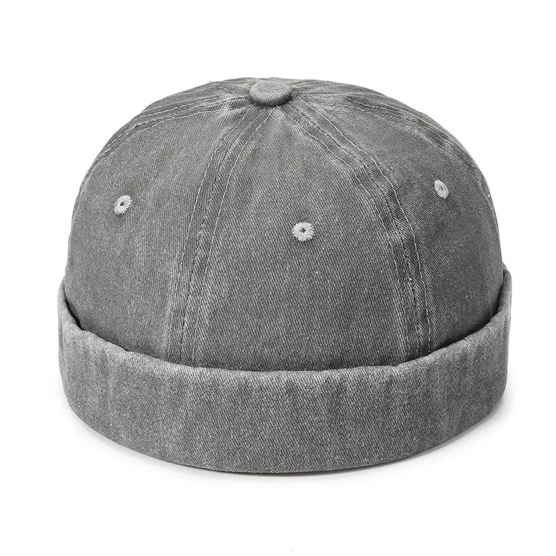 Vintage Men's Summer Cotton Brimless Skullies Cap Street Portable Docker Hats Multipurpose Beanie Hat Hip Hop Hats Japanese INS Vintage Men's Summer Cotton Brimless Skullies Cap Street Portable Docker Hats Multipurpose Beanie Hat Hip Hop Hats Japanese INS