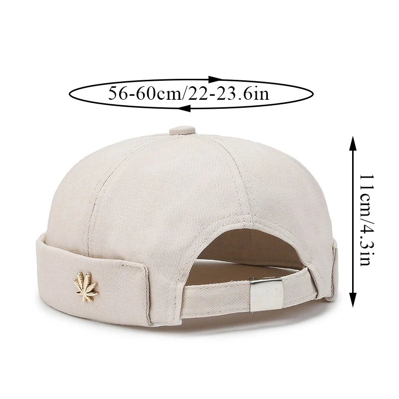 Vintage Men's Summer Cotton Brimless Skullies Cap Street Portable Docker Hats Multipurpose Beanie Hat Hip Hop Hats Japanese INS Vintage Men's Summer Cotton Brimless Skullies Cap Street Portable Docker Hats Multipurpose Beanie Hat Hip Hop Hats Japanese INS