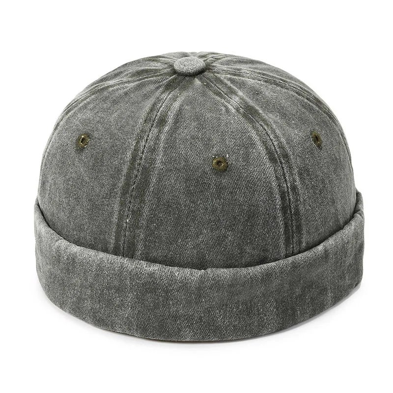 Vintage Men's Summer Cotton Brimless Skullies Cap Street Portable Docker Hats Multipurpose Beanie Hat Hip Hop Hats Japanese INS Vintage Men's Summer Cotton Brimless Skullies Cap Street Portable Docker Hats Multipurpose Beanie Hat Hip Hop Hats Japanese INS