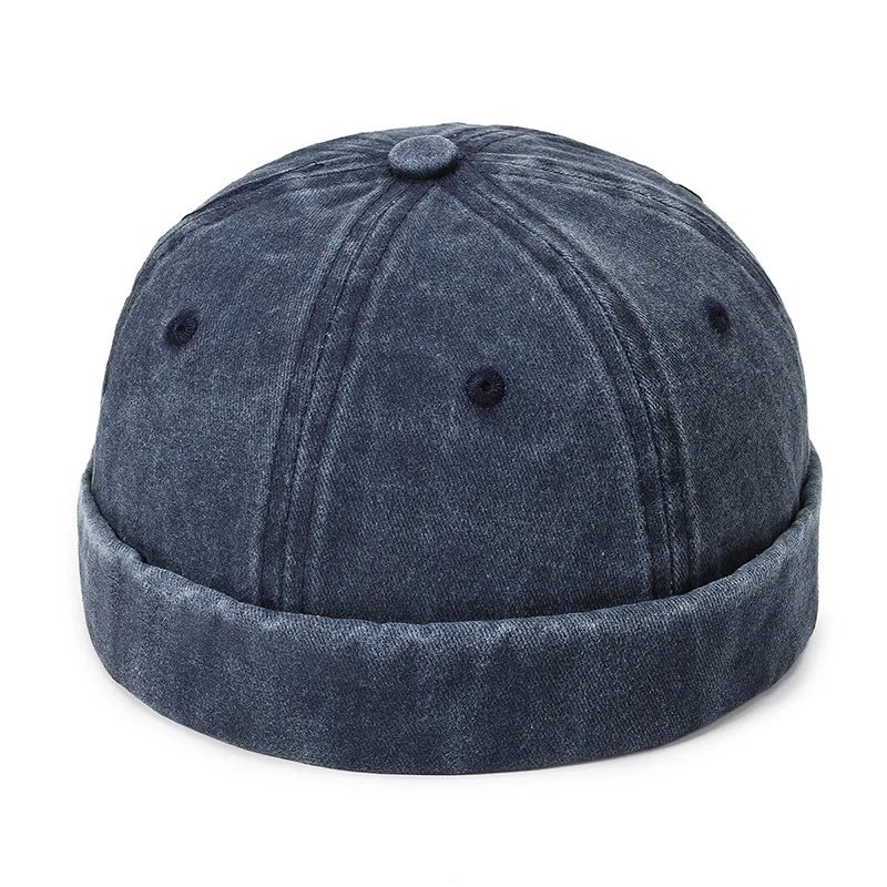 Vintage Men's Summer Cotton Brimless Skullies Cap Street Portable Docker Hats Multipurpose Beanie Hat Hip Hop Hats Japanese INS Vintage Men's Summer Cotton Brimless Skullies Cap Street Portable Docker Hats Multipurpose Beanie Hat Hip Hop Hats Japanese INS