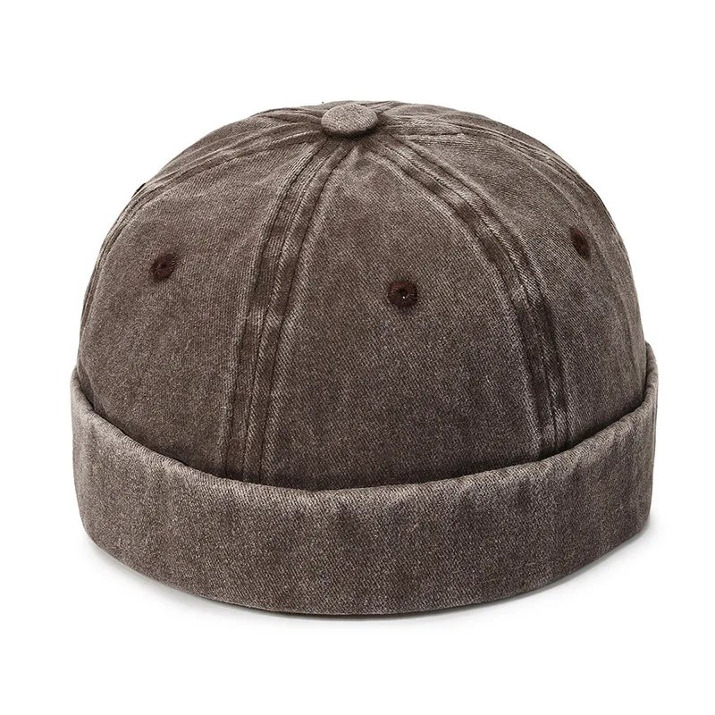 Vintage Men's Summer Cotton Brimless Skullies Cap Street Portable Docker Hats Multipurpose Beanie Hat Hip Hop Hats Japanese INS Vintage Men's Summer Cotton Brimless Skullies Cap Street Portable Docker Hats Multipurpose Beanie Hat Hip Hop Hats Japanese INS