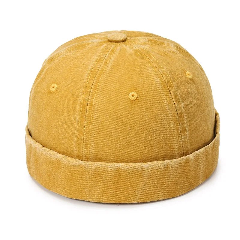 Vintage Men's Summer Cotton Brimless Skullies Cap Street Portable Docker Hats Multipurpose Beanie Hat Hip Hop Hats Japanese INS Vintage Men's Summer Cotton Brimless Skullies Cap Street Portable Docker Hats Multipurpose Beanie Hat Hip Hop Hats Japanese INS