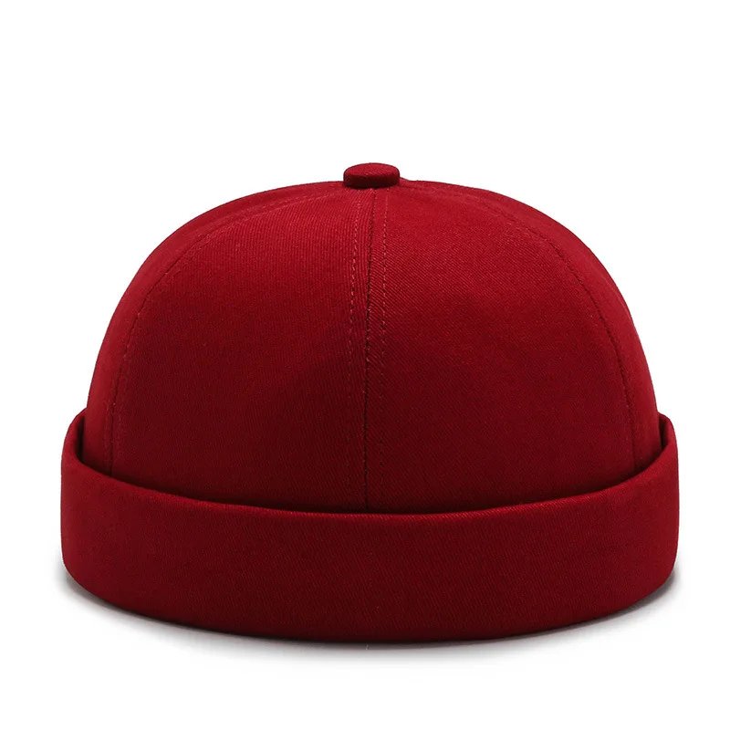 Vintage Men's Summer Cotton Brimless Skullies Cap Street Portable Docker Hats Multipurpose Beanie Hat Hip Hop Hats Japanese INS Vintage Men's Summer Cotton Brimless Skullies Cap Street Portable Docker Hats Multipurpose Beanie Hat Hip Hop Hats Japanese INS