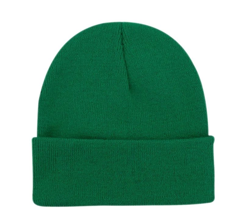 New Custom Logo Unisex Knitted Hat Outdoor Warm Men Solid Color Crimping Skullies Beanie Cap Hip Hop for Women Winter Ski Caps