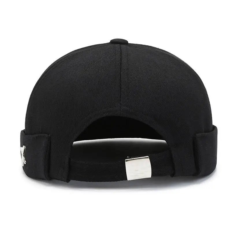 Vintage Dome Hat Mens Melon Beanie Cap Solid Color Docker Hat Unisex adjustable Winter Hat for Women men Bonnet Beanies