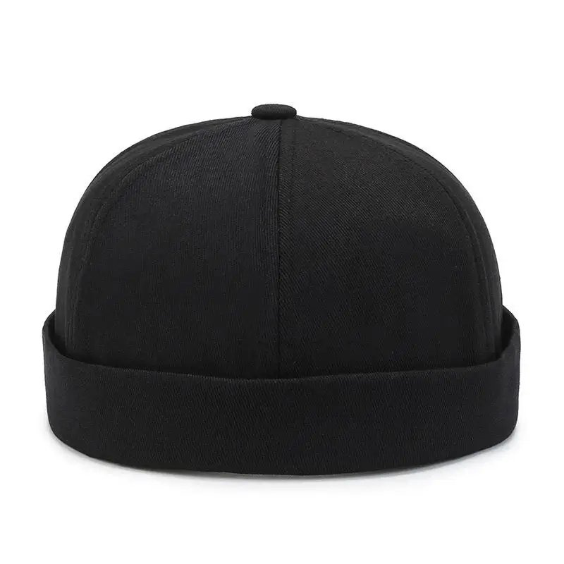Vintage Dome Hat Mens Melon Beanie Cap Solid Color Docker Hat Unisex adjustable Winter Hat for Women men Bonnet Beanies