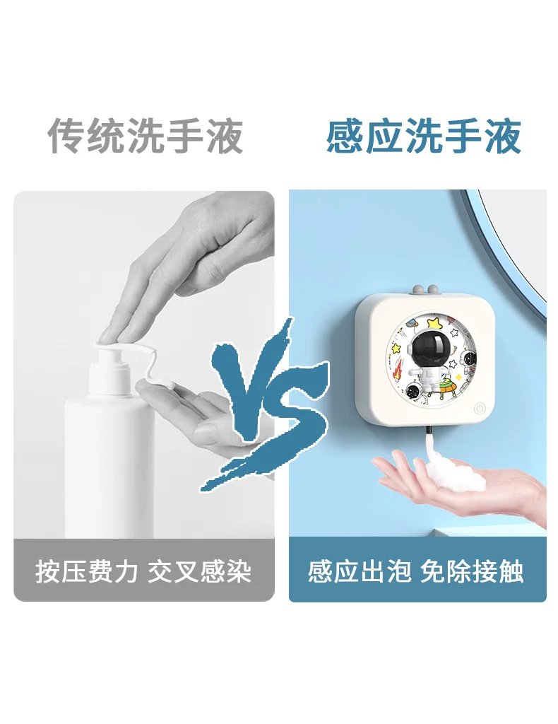 USB/110V/220V Wall-Mounted Automatic Induction Hand Washer foaming hand soap dispenser with electric wash detergent