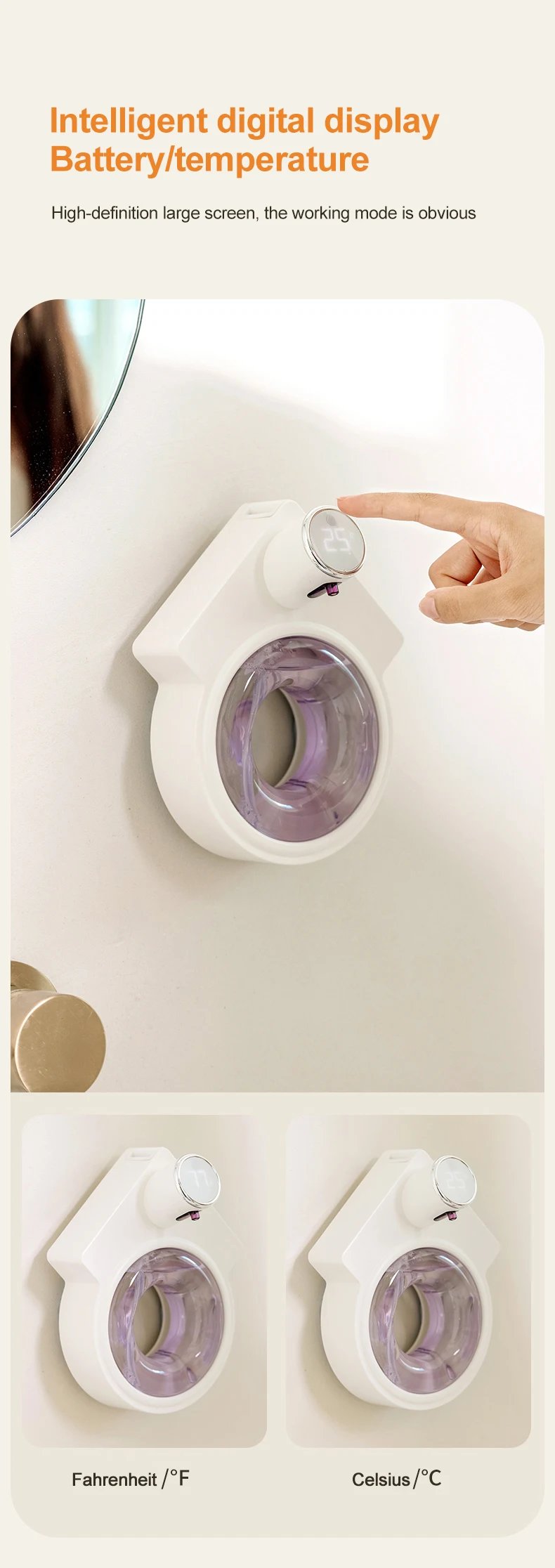 Automatic Induction Foam Soap Dispenser Smart Liquid Soap Dispenser Auto Touchless USB Charging Hand Washer for Kitchen Bathroom
