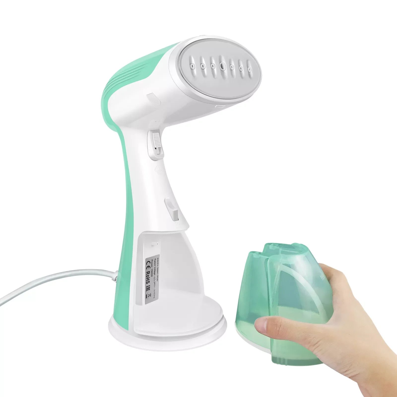 WEIRONG-1500W Clothes Steamer Handheld,Portable Garment Iron+ 300ml Tank,Vertical+Horizontal,Fast Heat-Up,Fast Wrinkle Removal