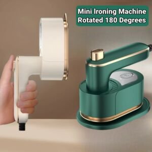 Mini 180 Rotations-Dampfbügeleisen Handheld Nass- und Trocken-Doppel-Dampfgenerator Tragbarer Kleidungsdampfer für Zuhause Reisen Hängendes Bügeleisen