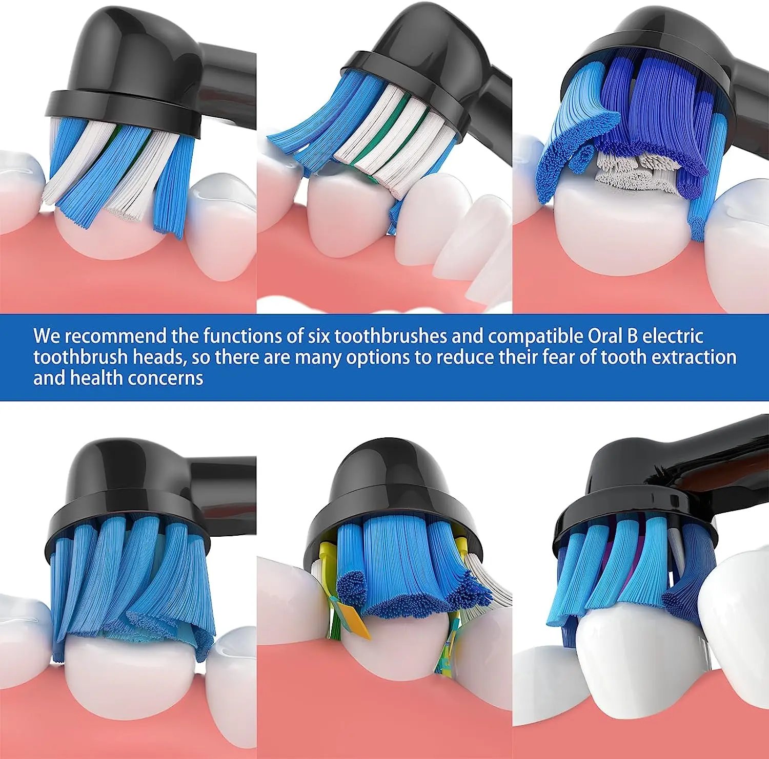 Brush Head nozzles for Oral B Replacement Toothbrush Head Sensitive Clean Sensi Ultrathin Gum Care Brush Head for oralb