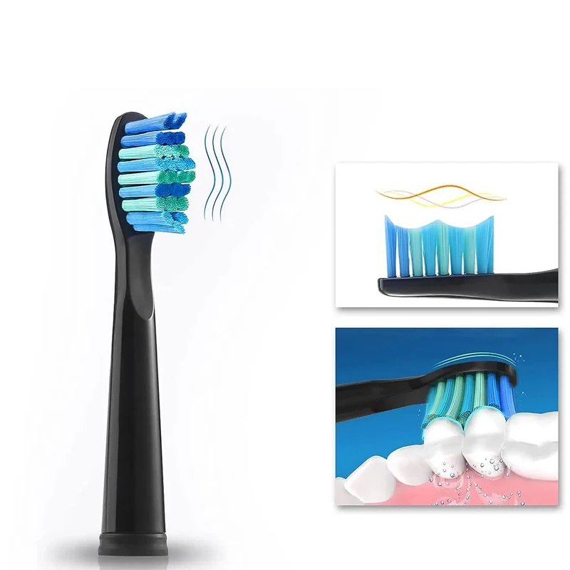 Replacement Brush Heads for Seago Electric Toothbrushes E1-9/SG2303/SG575 Vacuum Packing