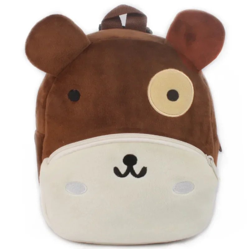 Baby Girls Backpack Kids Cute Plush Backpacks Baby School Bags 3D Cartoon Animal Book Bag for Boy Girl Mini Toddler Bag 0-4Y