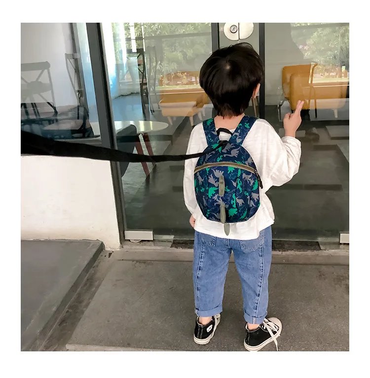 Cute Dinosaur Baby Safety Harness Backpack Toddler Anti-lost Bag Children comfortable Schoolbag toddler anti lost wrist link