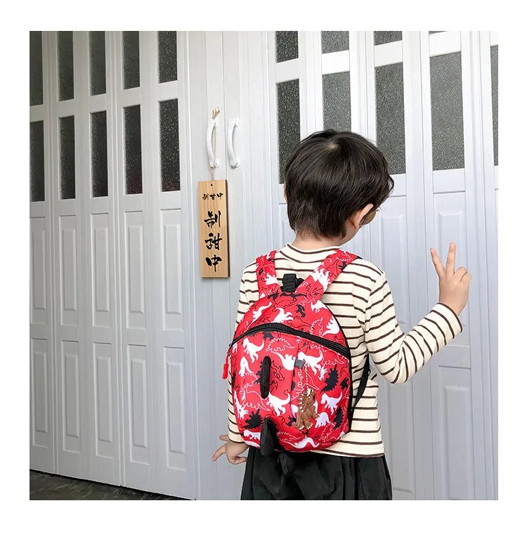 Cute Dinosaur Baby Safety Harness Backpack Toddler Anti-lost Bag Children comfortable Schoolbag toddler anti lost wrist link