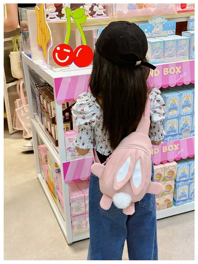 Fashion Children School Bags Bunny Portable Backpacks Kids Travel Rucksacks Cute Boys and Girls School Book Backpack Chest Bag