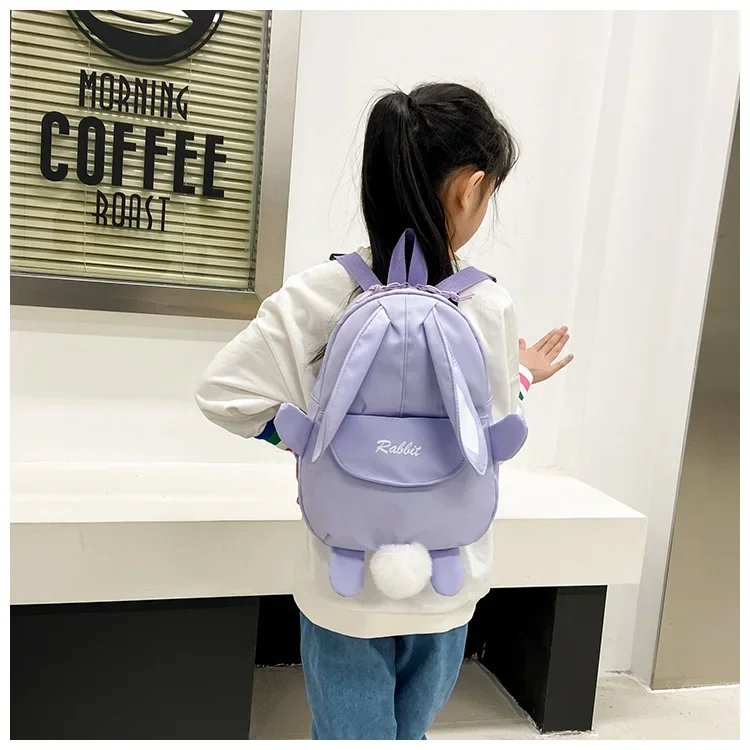 Fashion Children School Bags Bunny Portable Backpacks Kids Travel Rucksacks Cute Boys and Girls School Book Backpack Chest Bag