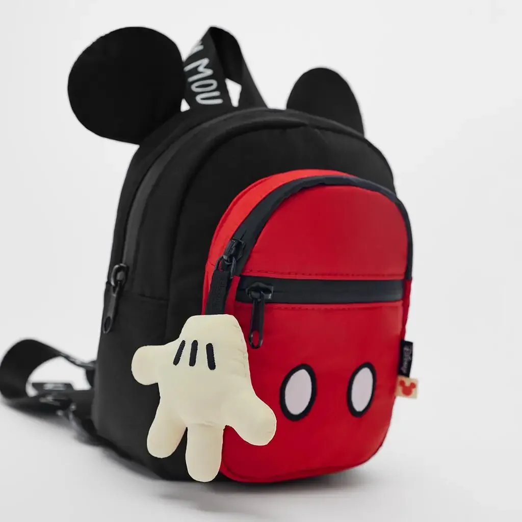 Disney's New Red Mickey Mouse Children's Multifunctional Lightweight Primary School Student Backpack