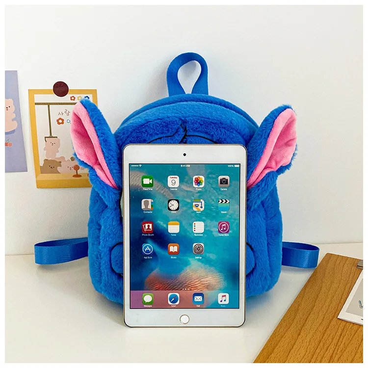 Disney Stitch Plush Backpack Ins Japanese Funny Cartoon Schoolbag Large-Capacity Student Backpack Kindergarten Bag Child Gift Disney Stitch Plush Backpack Ins Japanese Funny Cartoon Schoolbag Large-Capacity Student Backpack Kindergarten Bag Child Gift