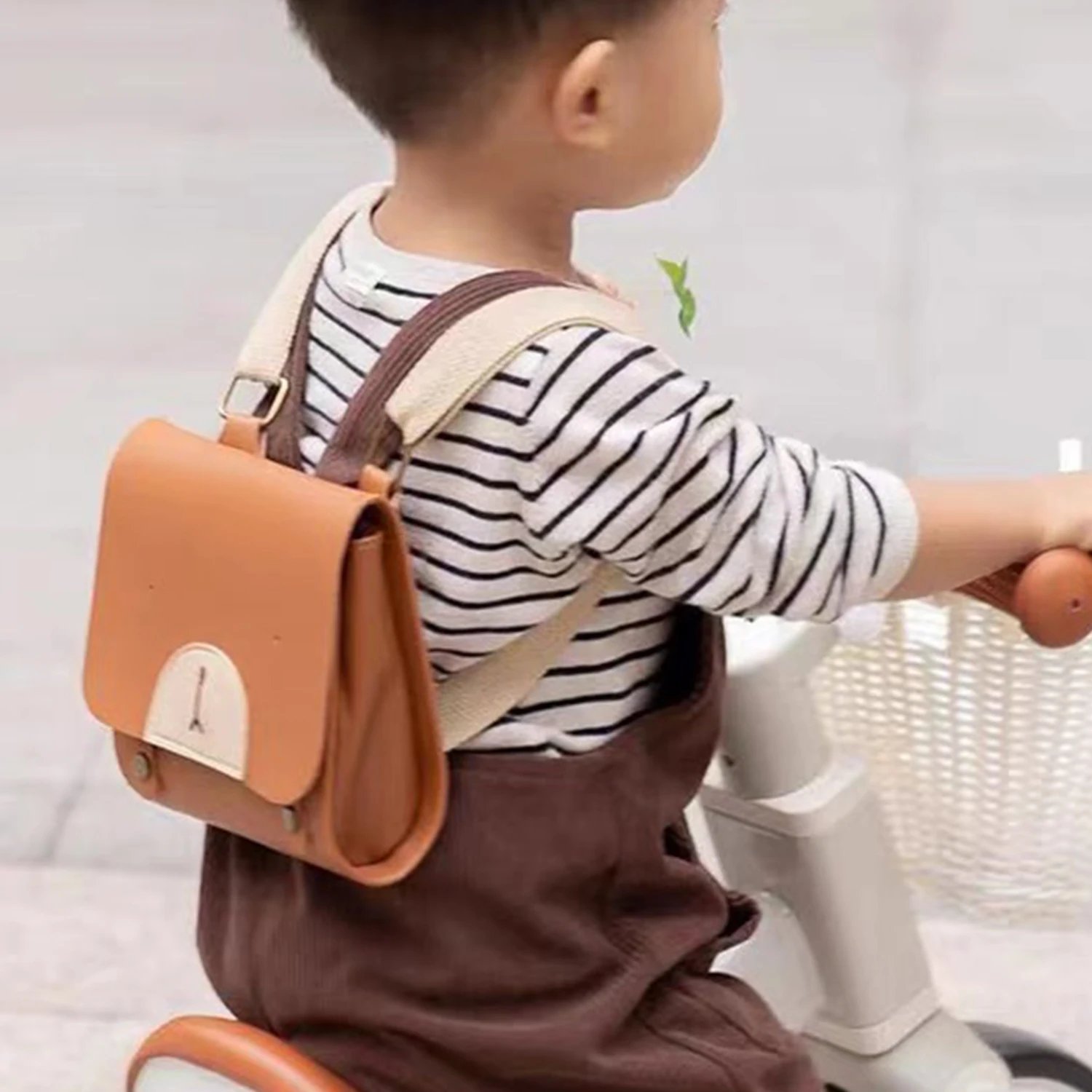 Cartoon Bear Mini Backpack Suitable for 1-3 Year Old Boys and Girls Kindergarten Storage Bag Portable Travel Shoulder Wallet