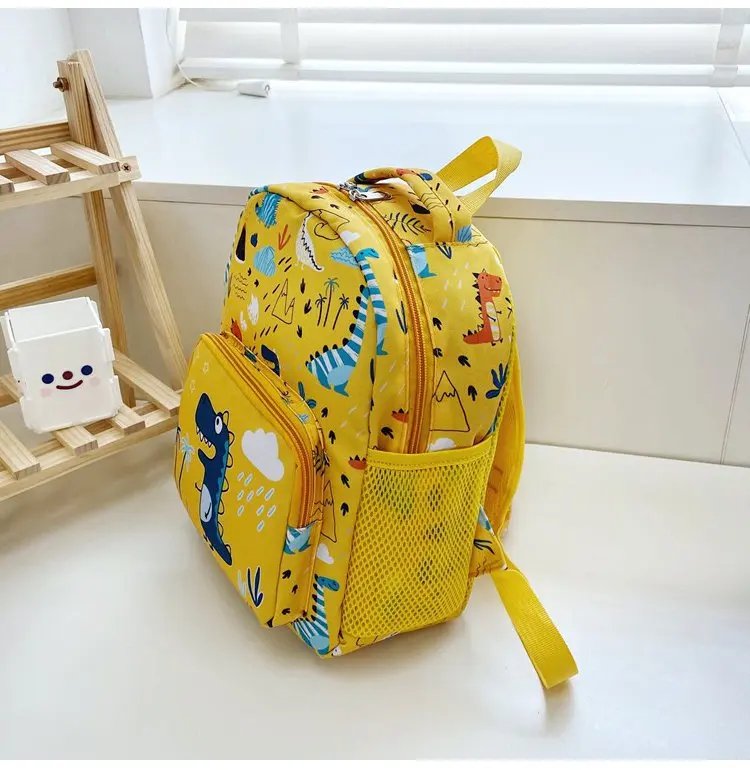 Lightweight Dinosaur Print School Backpack For Preschool Boys And Girls