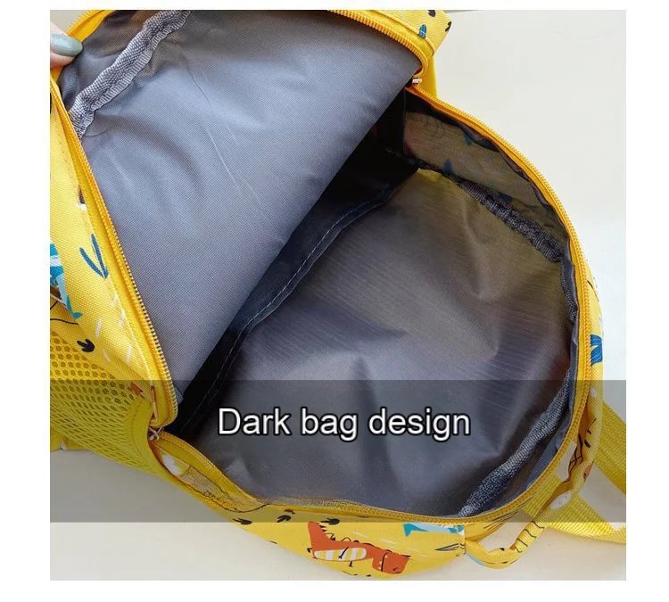 Lightweight Dinosaur Print School Backpack For Preschool Boys And Girls