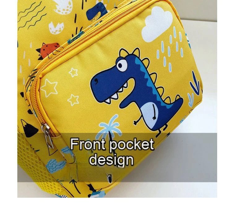 Lightweight Dinosaur Print School Backpack For Preschool Boys And Girls