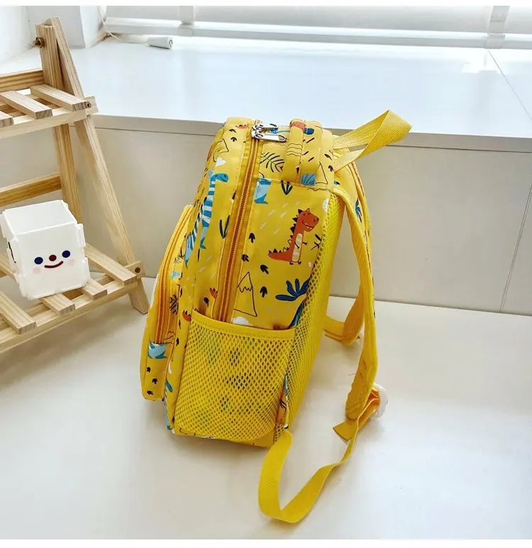 Lightweight Dinosaur Print School Backpack For Preschool Boys And Girls