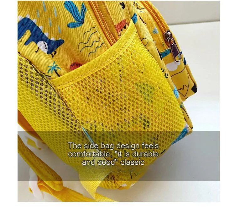 Lightweight Dinosaur Print School Backpack For Preschool Boys And Girls