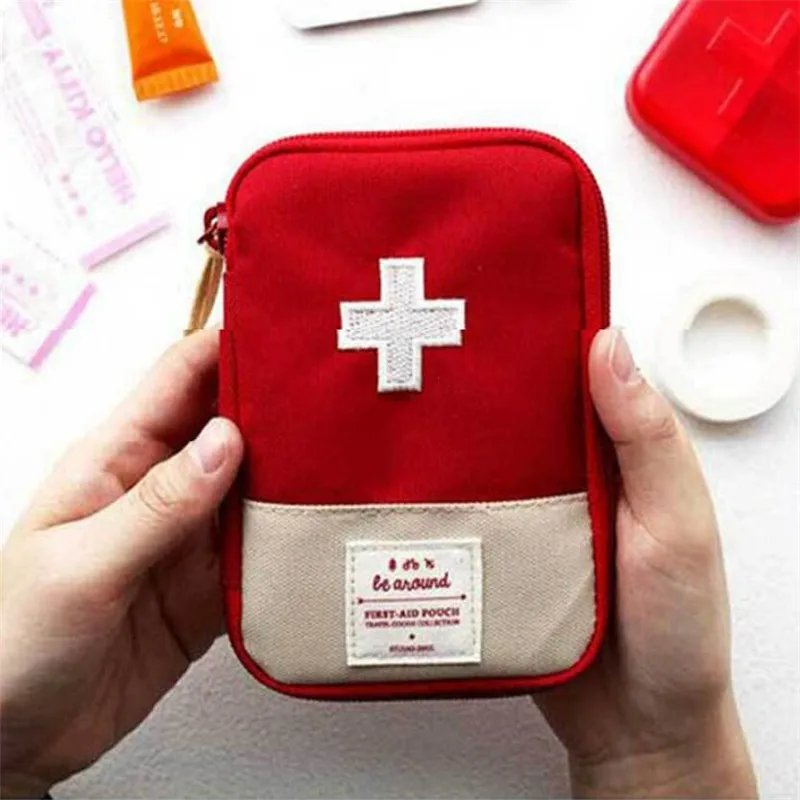 Portable First Aid Medical Kit Travel Outdoor Camping Useful Mini Medicine Storage Bag Camping Emergency Survival Bag Pill Case