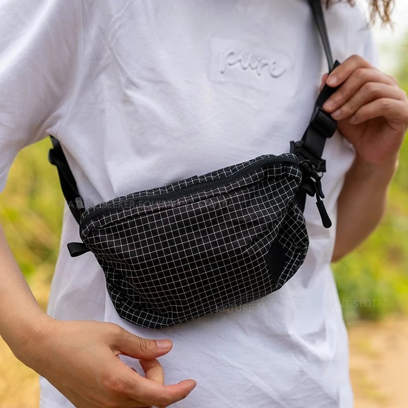 UHMWPE Outdoor Zip Pack Travel Tactical Waist Pouch with Belt for Hiking Riding Trekking Gear Backpacks Chest Lightweight Bag