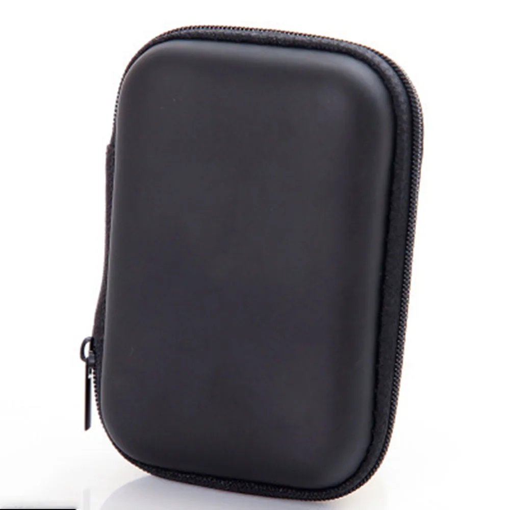 Portable Small Storage Case Zipper Carrying Pouch Bag Box for Earphone Headphone Date Cable Organizer