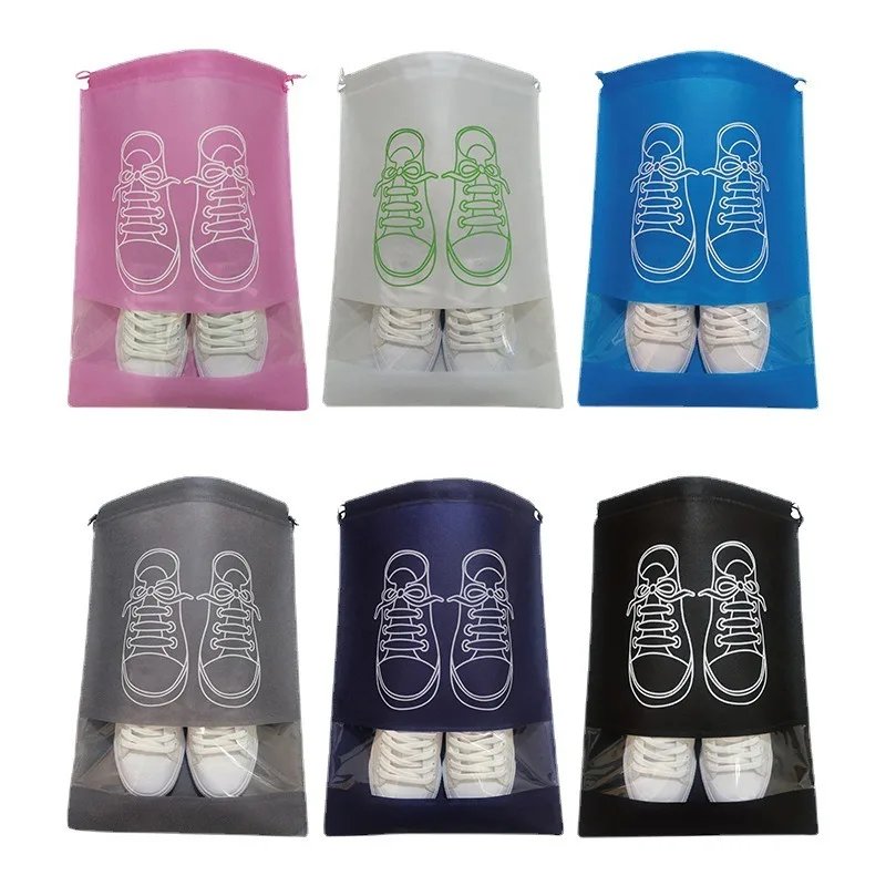 10pcs Shoe Storage Bag Made of Non-woven Fabric Dust-proof and Moisture-proof Travel Artifact Shoe Storage Household Shoe Cover