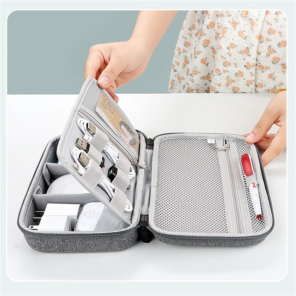 Large Capacity Travel Electronics Accessories Organizer Tablet Hard Disk Cable Portable Storage Bag EVA Duricrust Airbag Large Capacity Travel Electronics Accessories Organizer Tablet Hard Disk Cable Portable Storage Bag EVA Duricrust Airbag