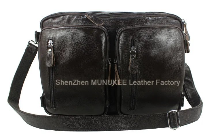 Fashion Multi-Function Full Grain Genuine Leather Travel Bag Men's Leather Luggage Travel Bag Duffle Bag Large Tote Weekend Bag