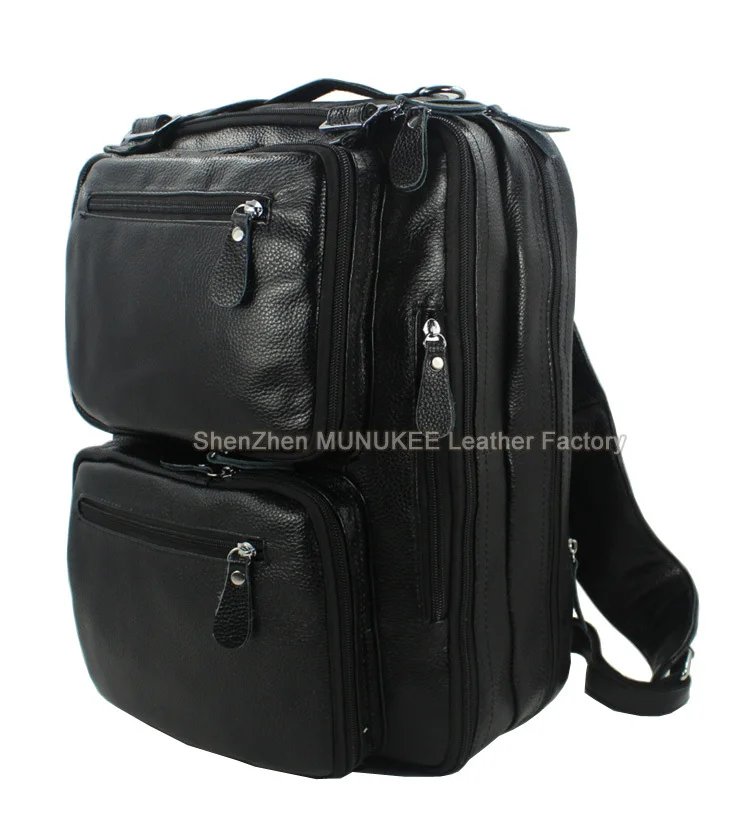 Fashion Multi-Function Full Grain Genuine Leather Travel Bag Men's Leather Luggage Travel Bag Duffle Bag Large Tote Weekend Bag
