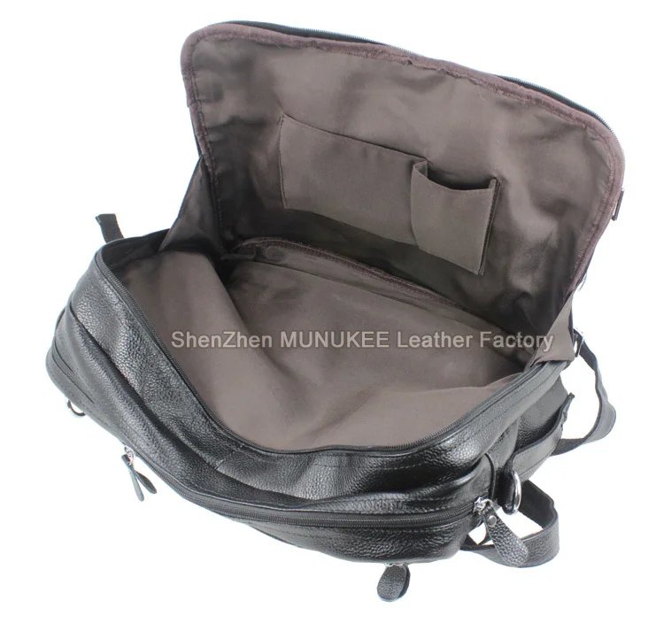 Fashion Multi-Function Full Grain Genuine Leather Travel Bag Men's Leather Luggage Travel Bag Duffle Bag Large Tote Weekend Bag
