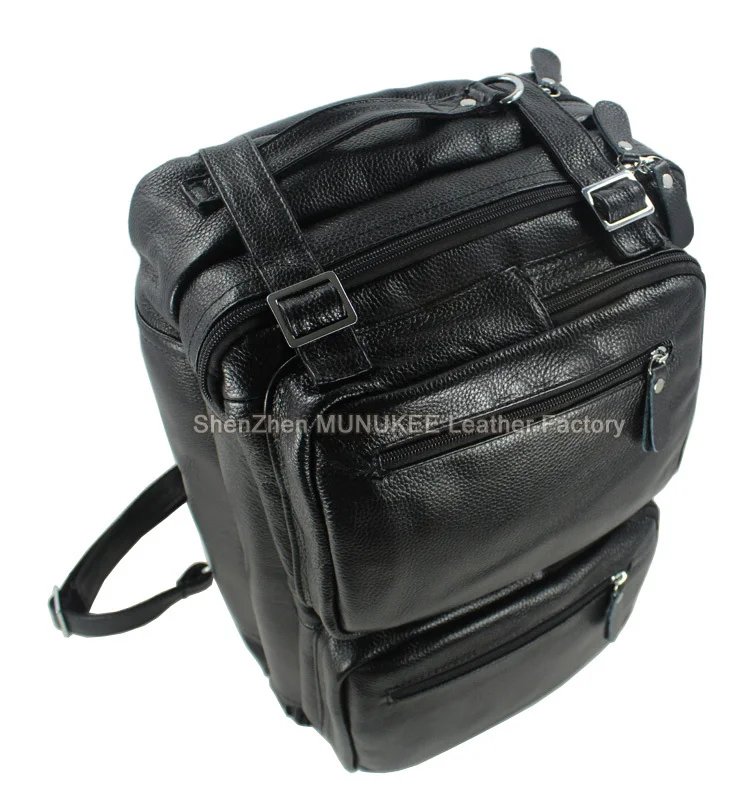 Fashion Multi-Function Full Grain Genuine Leather Travel Bag Men's Leather Luggage Travel Bag Duffle Bag Large Tote Weekend Bag