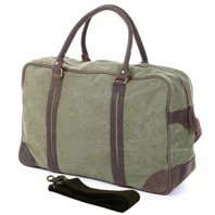 WaterProof Waxed Canvas Leather Men Travel Bag Hand Luggage Bag Carry On Large tote Vintage Men Duffle Weekend Bag big Overnight