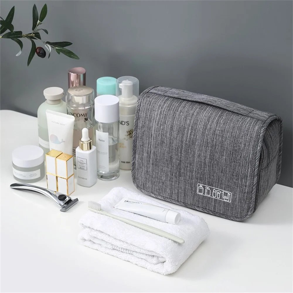 Portable Toiletry Washbag with Hanging Hook Waterproof Women Bathroom Cosmetic Storage Bag Large Capacity Travel Men Makeup Case Portable Toiletry Washbag with Hanging Hook Waterproof Women Bathroom Cosmetic Storage Bag Large Capacity Travel Men Makeup Case