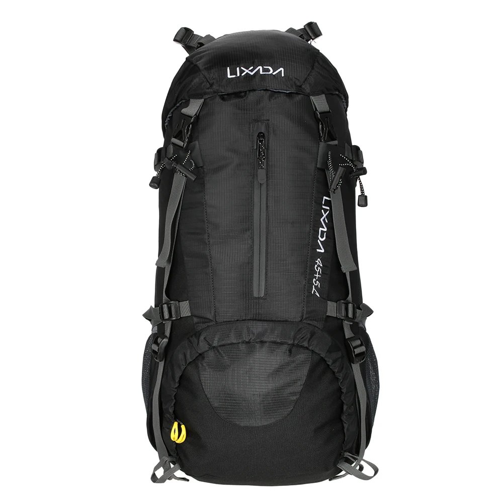 50L Waterproof Backpack Outdoor Sport Hiking Camping Traveling Pack Mountaineering Climbing Trekking Bag Knapsack w Rain Cover