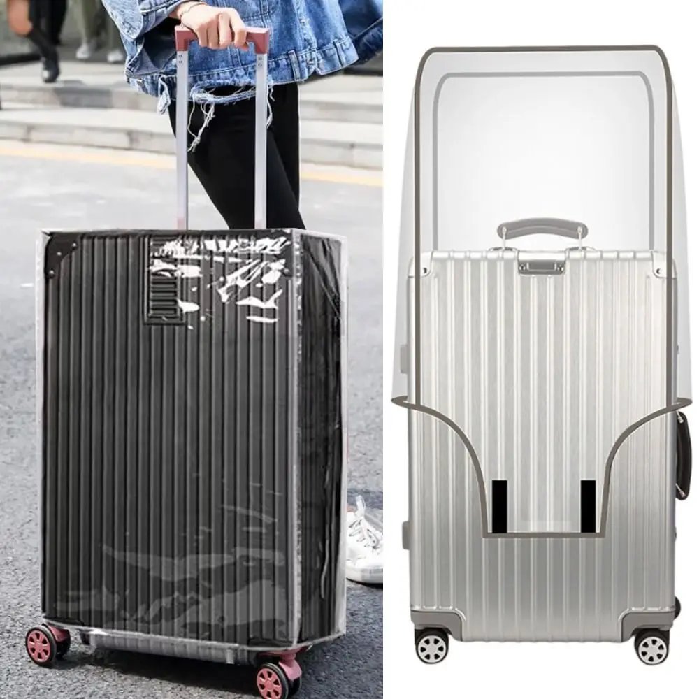 Transparent Travel Luggage Cover Waterproof Luggage Protector Covers Dustproof Protector Covers for 16-30 Inch Suitcase Case