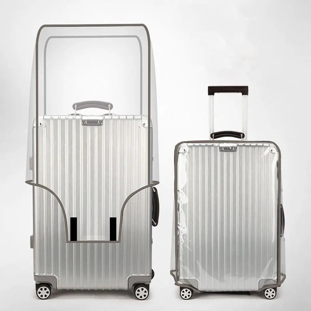 Transparent Travel Luggage Cover Waterproof Luggage Protector Covers Dustproof Protector Covers for 16-30 Inch Suitcase Case