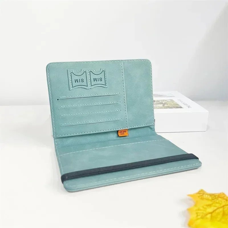 RFID ANTI Blocking Thin Passport Holder Cover Case Travel Wallet for Men Women Multi-Function ID Bank Card Holder Accessories
