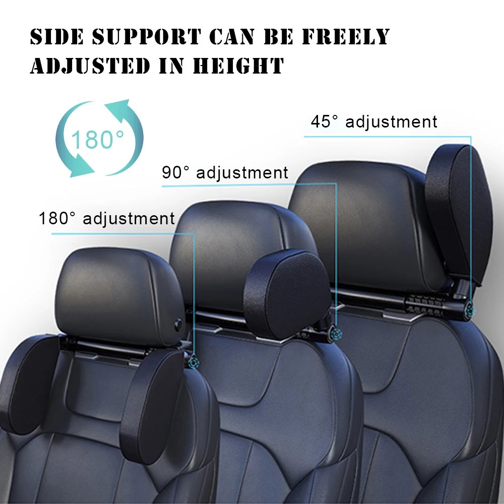 New Car Neck Headrest Pillow Adjustable Angle Support Travel Rest Memory Pillow Car Seat Headrest Pillow for Kids Adults